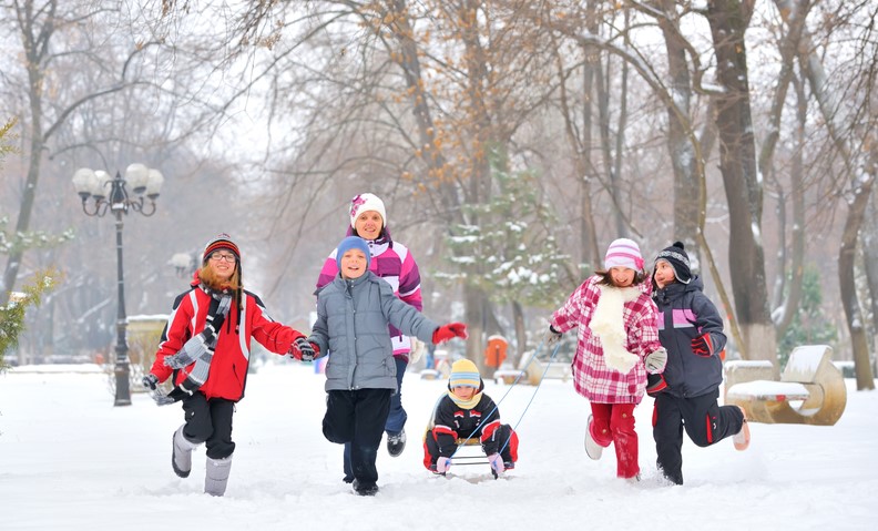 Kid-Friendly Winter Campsite